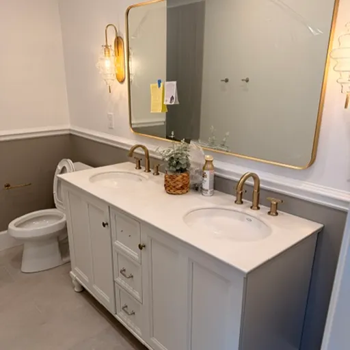 McBride bath counter installation